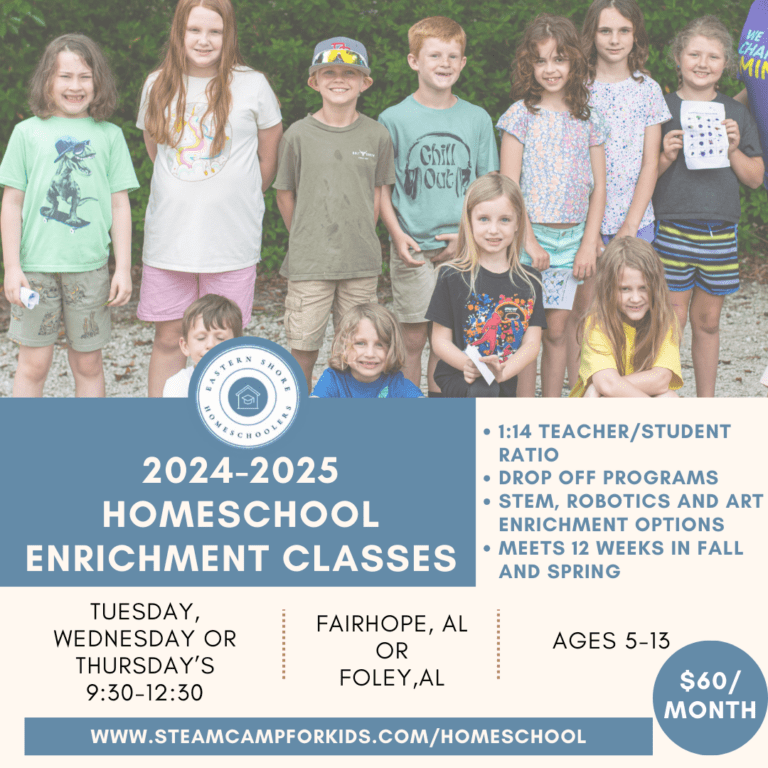 Homeschool Enrichment Classes — STEM opportunity in Southwest Alabama