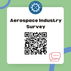 Aerospace industry survey icon