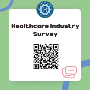 Healthcare industry survey icon