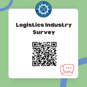 Logistics industry survey icon