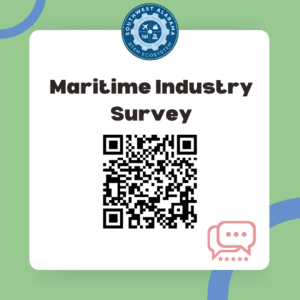 Maritime industry survey icon